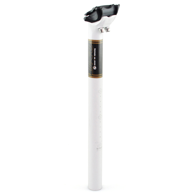 UNO TS 717 Bicycle Seatpost - 350mm Ø31.6 White/Black UNO TS 717 Bicycle Seatpost - 350mm Ø31.6 White/Black