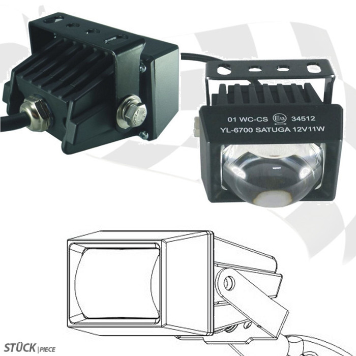 LED-Ellipsoidscheinwerfer Abblendlicht E13 LED-Ellipsoidscheinwerfer Abblendlicht E13