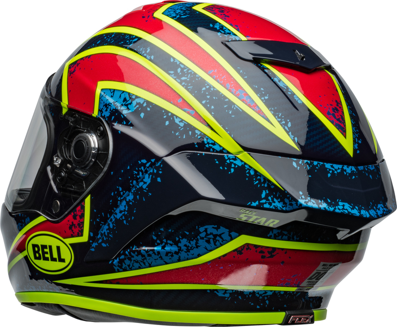 BELL Race Star DLX Flex Helm - Xenon Gloss Blue/Retina