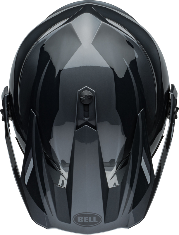 BELL MX-9 Adventure MIPS Helm - Alpine Gloss Charcoal/Silver