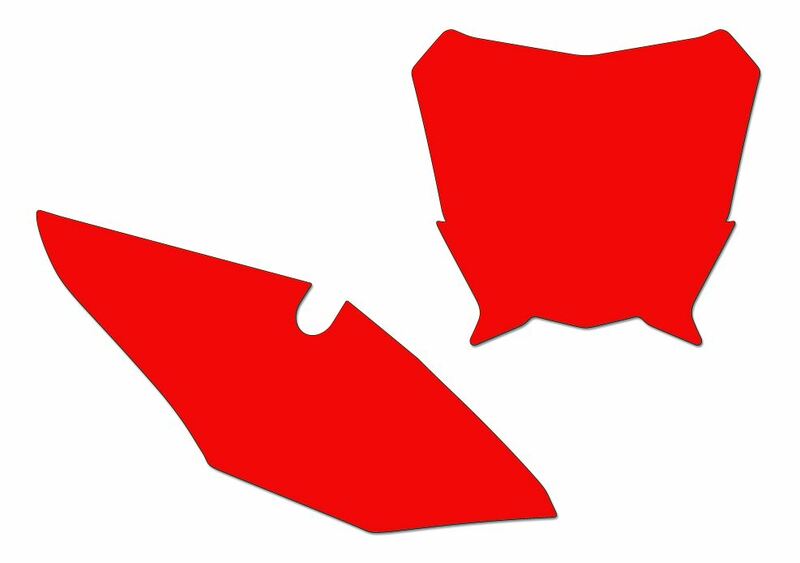 BLACKBIRD Startnummern-Untergründe rot passend für Honda CRF450R BLACKBIRD Startnummern-Untergründe rot passend für Honda CRF450R