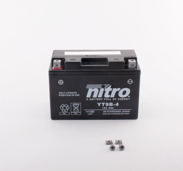 Batterie Nitro YT9B-BS/YT9-B4 8AH SLA Batterie Nitro YT9B-BS/YT9-B4 8AH SLA