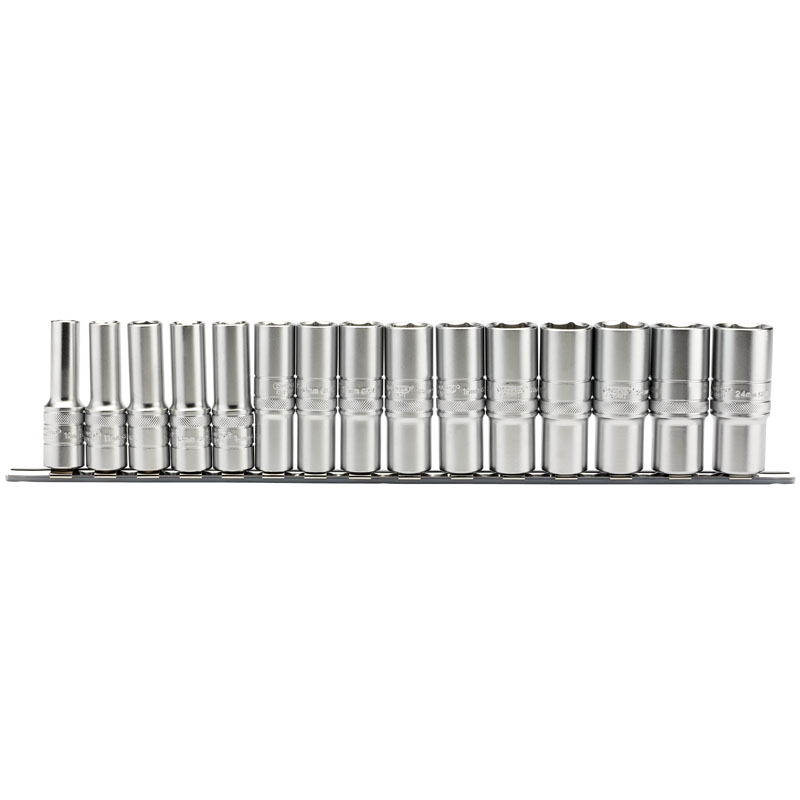 DRAPER Satz 1/2 Stecknüsse 10 mm bis 24 mm 10-teilig DRAPER Satz 1/2 Stecknüsse 10 mm bis 24 mm 10-teilig