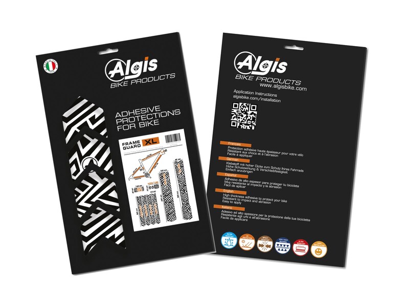 ALGIS Texture Frame Guards Kit XL - Black Lines