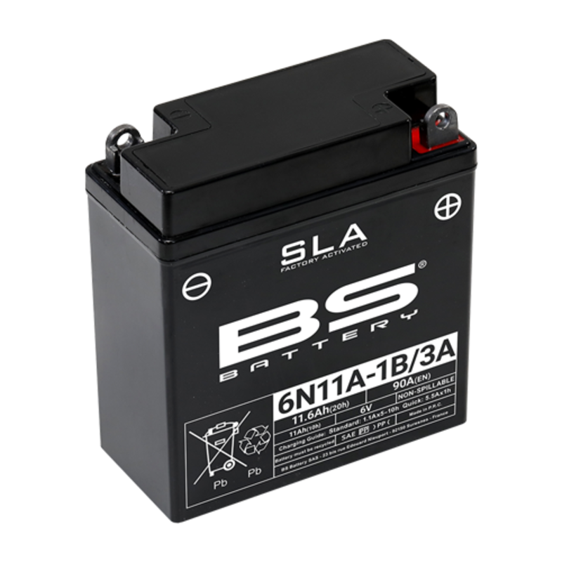 BS BATTERY AGM SLA Batterie vorgeladen - wartungsfrei - 6N11A-1B/3A BS BATTERY AGM SLA Batterie vorgeladen - wartungsfrei - 6N11A-1B/3A