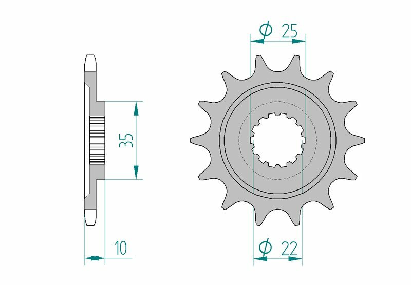 AFAM Standard Stahlritzel vorne 94604 - 520