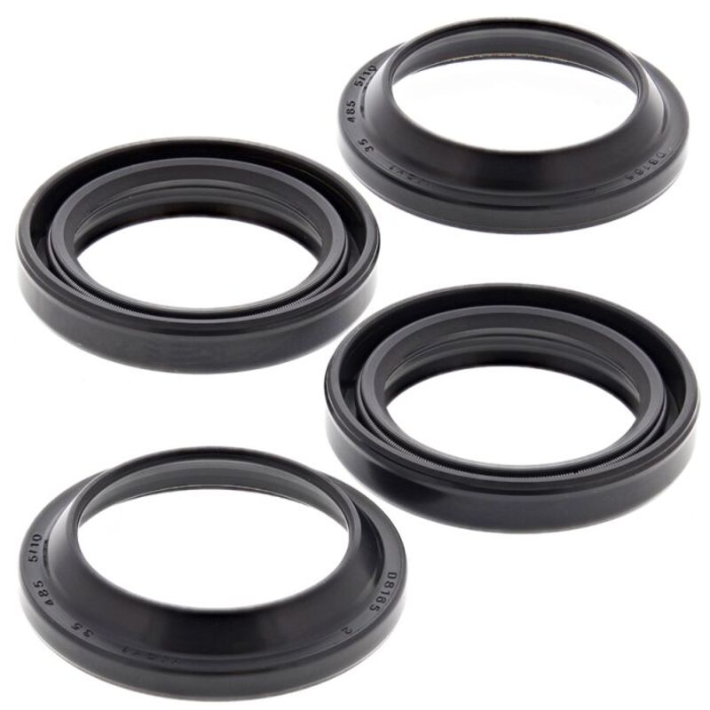 ALL BALLS Gabelsimmerringesatz mit Staubkappen - 35x48x8/10 mm