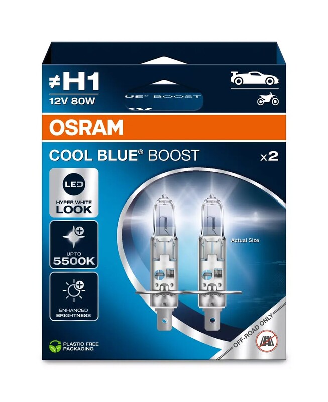OSRAM Glühlampe Cool Blue Boost CBB H4 12V /60/55W X2 OSRAM Glühlampe Cool Blue Boost CBB H4 12V /60/55W X2