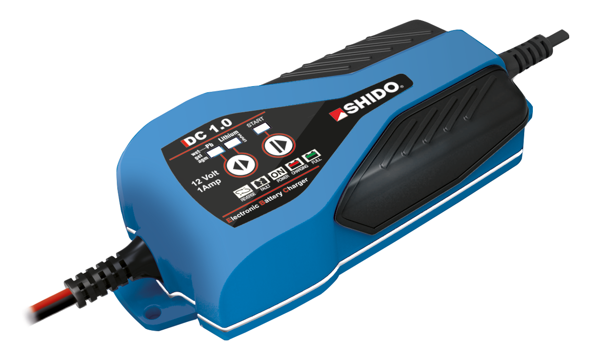 Batterieladegerät SHIDO DC 1.0 EU 7-/8-stufig 12V 1.0A Batterieladegerät SHIDO DC 1.0 EU 7-/8-stufig 12V 1.0A