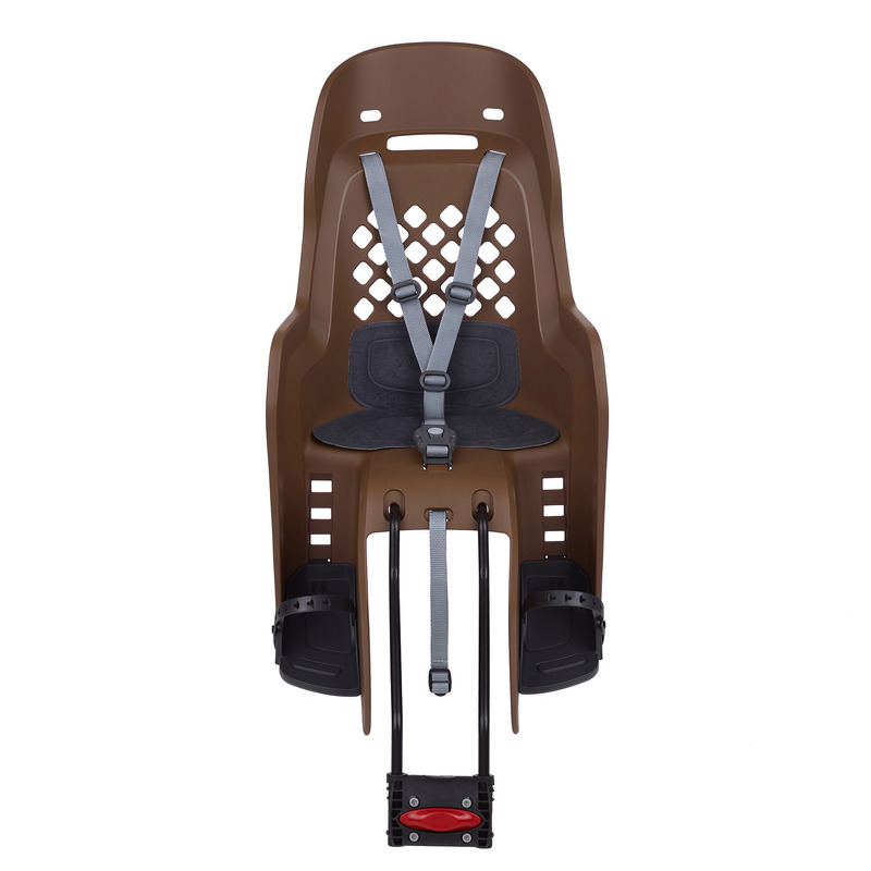 POLISPORT Joy FF 29 Rear Child Bike Seat Frame Mounting - Brown/Dark Gray