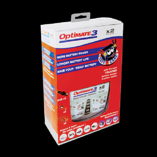 Batterieladegerät OptiMATE 3 Dual Bank 2x 7-stufig, 12V, 0.8A STD/AGM/Gel