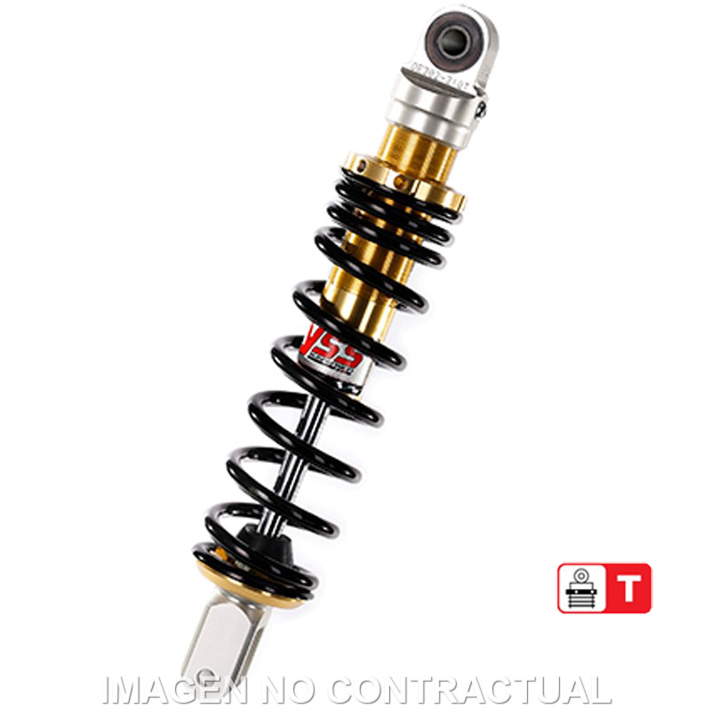 Federbein E302-Serie Mono hinten für 50er Roller passend für Aprilia, Beta, passend für Honda, passend für KTM, passend für Kymco OE302-310T-01AL-38 Federbein E302-Serie Mono hinten für 50er Roller passend für Aprilia, Beta, passend für Honda, passend für KTM, passend für Kymco OE302-310T-01AL-38
