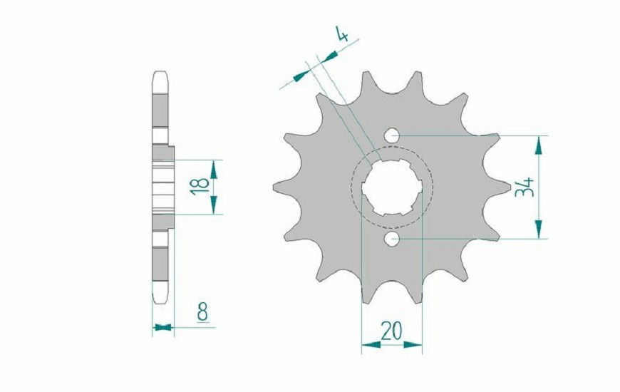 AFAM Standard Stahlritzel vorne 20306 - 520
