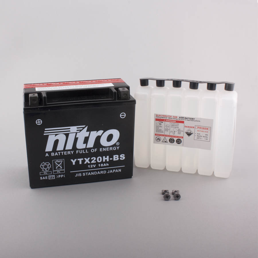 Batterie NITRO NTX20H-BS (CP) HP mit Säurepack 12V/18Ah [175x87x155] CCA=310A