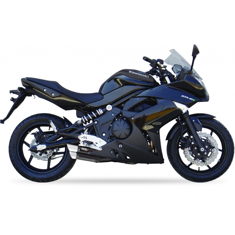 IXIL Hyperlow Endtopf Edelstahl schwarz / Endkappe Aluminium - XK7351XB