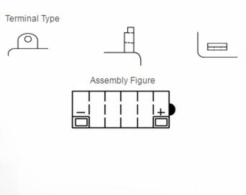 YUASA Blei/Säure Batterie ohne Säurepack - 12N7-3B