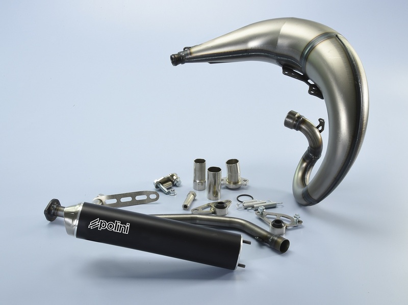 POLINI Race Komplett Auspuffanlage - Aluminium schwarz Rieju MRT POLINI Race Komplett Auspuffanlage - Aluminium schwarz Sherco