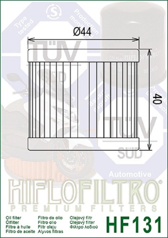 Hiflo Ölfilter HF131 ( Generic GBR/TW125 )