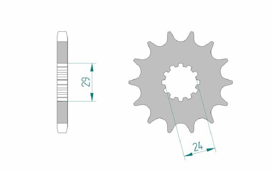 AFAM Standard Stahlritzel vorne 24601 - 530 AFAM Standard Stahlritzel vorne 24601 - 530