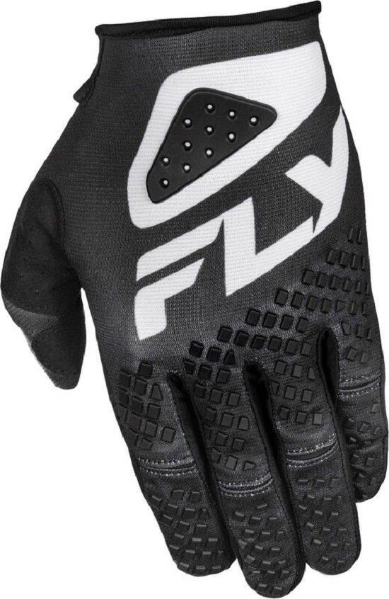 FLY RACING Kinetic SYM Handschuhe- Schwarz/Weiß FLY RACING Kinetic SYM Jugend Handschuhe- Schwarz/Weiß
