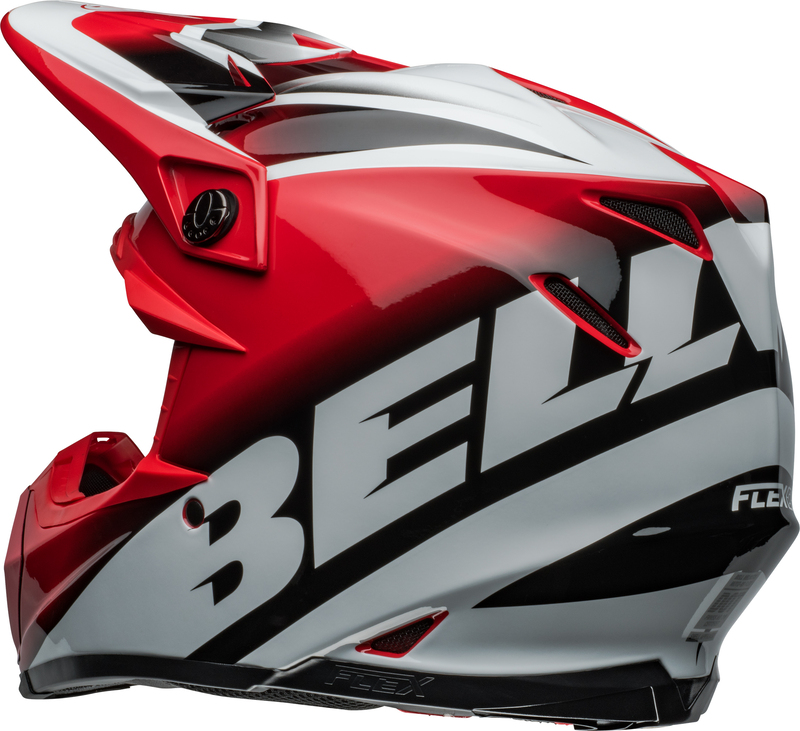 BELL Moto-9S Flex Helm - Rail Gloss Red/White BELL Moto-9S Flex Helm - Rail Gloss Red/White