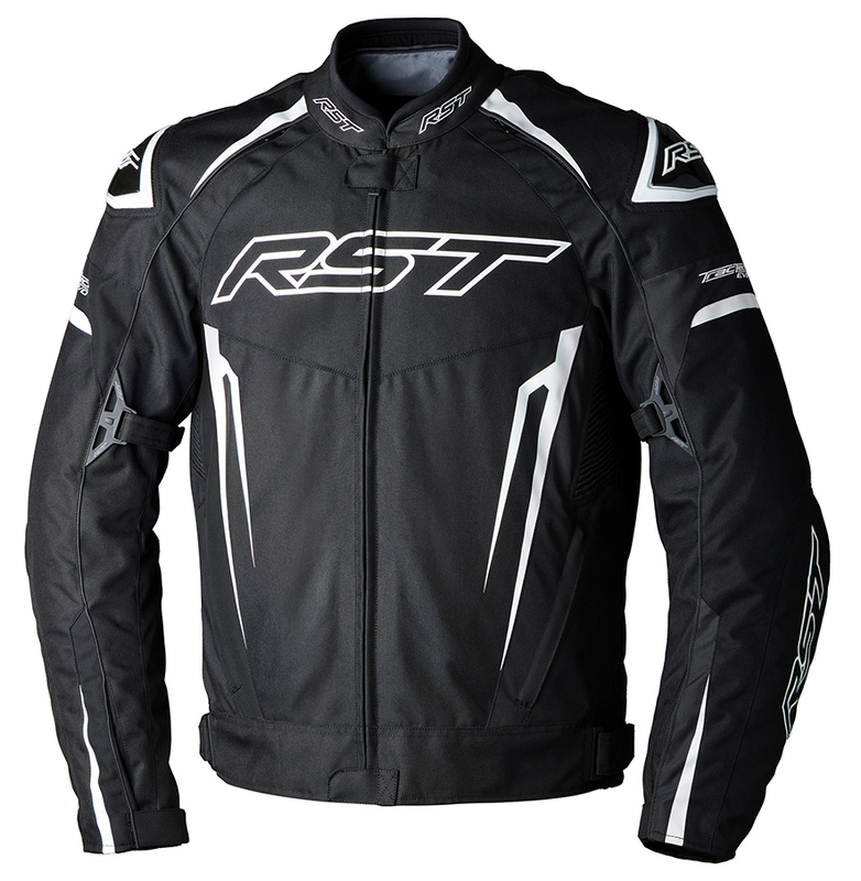 RST TracTech Evo 5 CE Textil-Jacke - Schwarz/Weiß/Schwarz