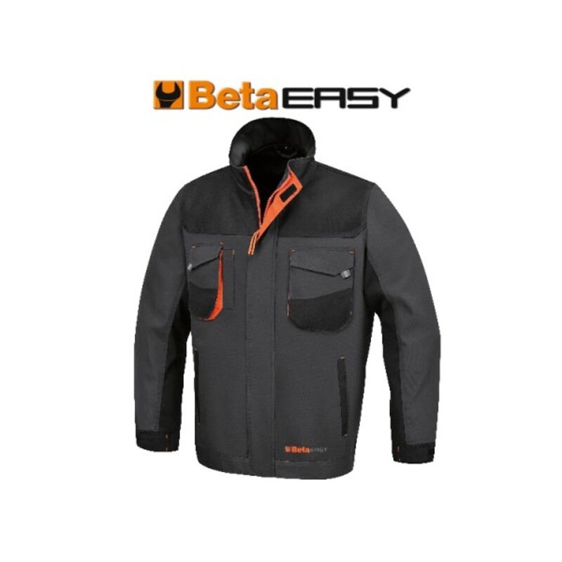 BETA Arbeitsjacke aus T/C Segeltuch 260 g/m² mit Oxford-Einsätzen