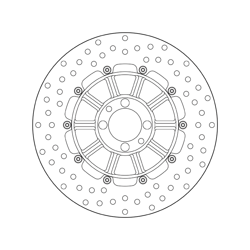 BREMBO Serie Oro rund starr Bremsscheibe
