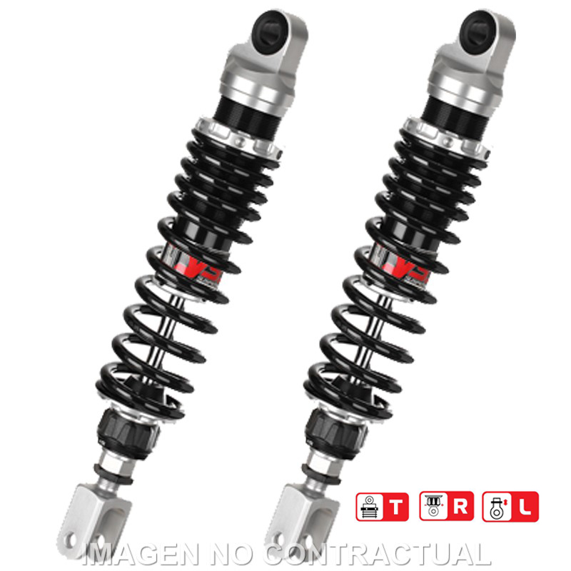 Federbein Z362-Serie Stereo hinten passend für Honda CB 750 Four F1/2/3, GL 1000 K1-3, GoldW. RZ362-335TRL-02-88