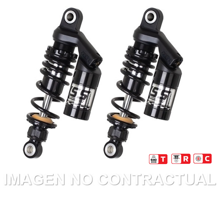 Federbein G366-Serie Stereo hinten Black Edition passend für Yamaha R 950 Bolt (14-15) RG366-255TRC-05-B Federbein G366-Serie Stereo hinten Black Edition passend für Yamaha R 950 Bolt (14-15) RG366-255TRC-05-B