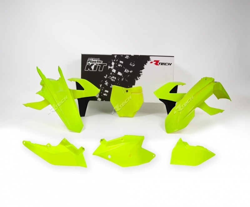 RACETECH Plastik-Kit neongelb/schwarz passend für KTM RACETECH Plastik-Kit neongelb/schwarz passend für KTM