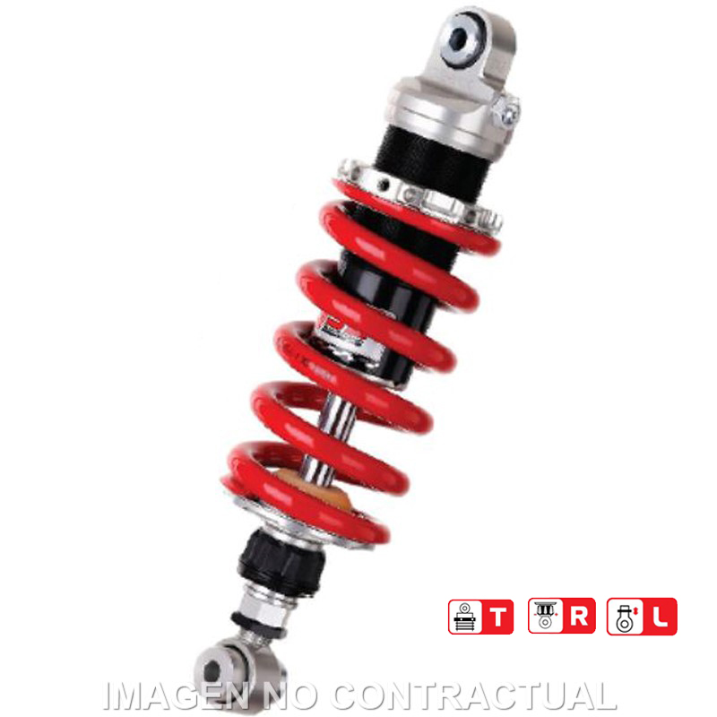 Federbein Z456-Serie Mono hinten passend für Kawasaki D-Tracker 250 (09-) MZ456-415TRL-02-85