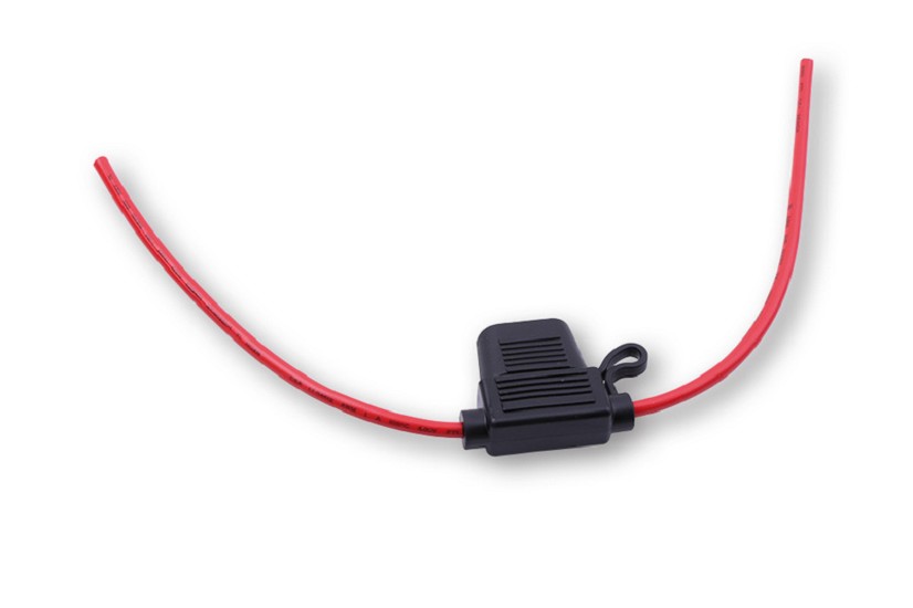 SHIN YO Halter für Stecksicherungen 5-30 Ampere, SpRITZwasser geschütztes Gummigehäuse.