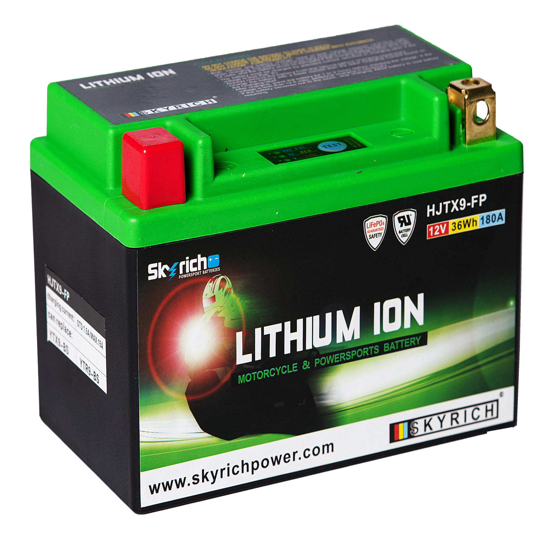 Batterie SKYRICH HJTX9-FP [150x87x105] 12,8V/3AH (10 Std.), 36 Wh, CCA: 180