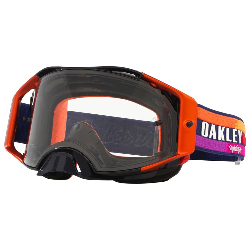 OAKLEY Airbrake MX Goggle - TLD Navy Sunrise Clear Linse OAKLEY Airbrake MX Goggle - TLD Navy Sunrise Clear Linse