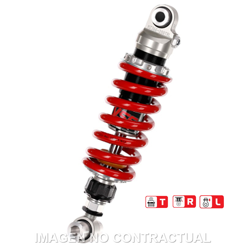Federbein Z366-Serie Mono hinten passend für Yamaha MT-03 (16-) YZF-R25 (14-), YZF-R3 (15-) MZ366-280TRL-18-85