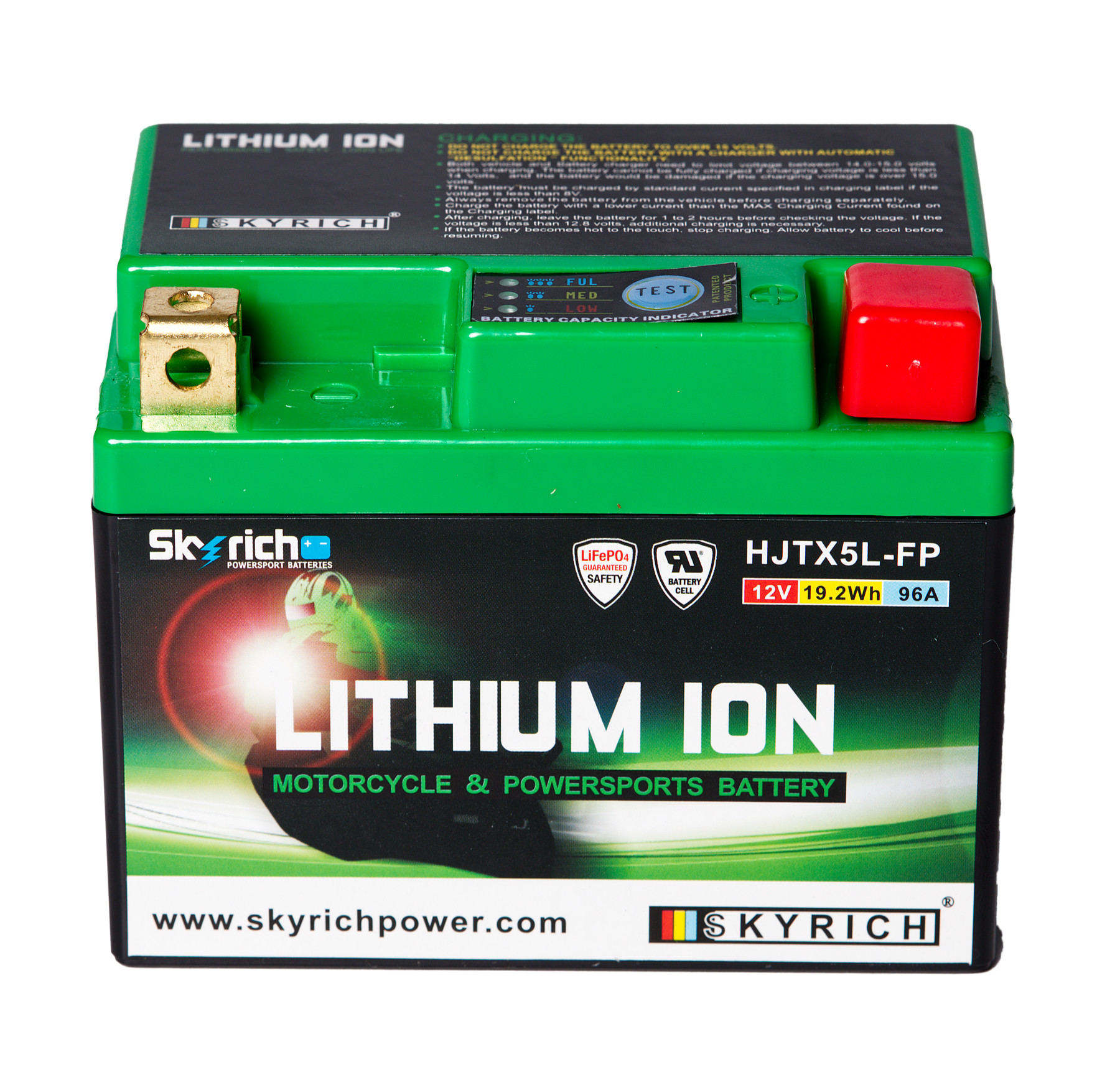 Batterie SKYRICH HJTX5L-FP [113x70x85] 12,8V/1,6AH (10 Std.), 19,2 Wh, CCA: 96