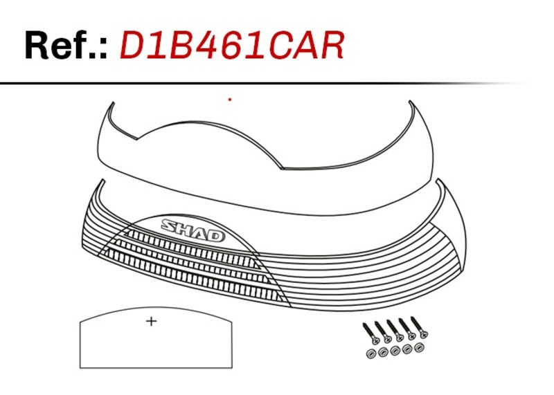 SHAD SH46 Top Case Relflector – Weiß SHAD SH46 Top Case Relflector – Weiß