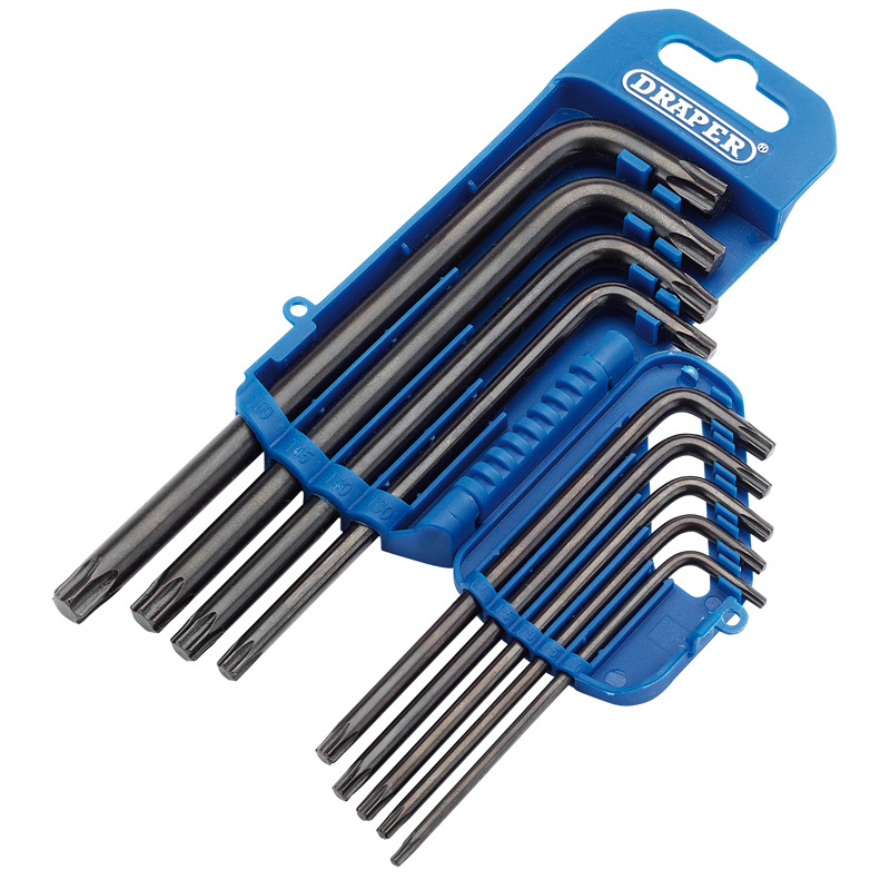 DRAPER Satz Torx®-Winkelschraubendreher lang 9-teilig DRAPER Satz Torx®-Winkelschraubendreher lang 9-teilig
