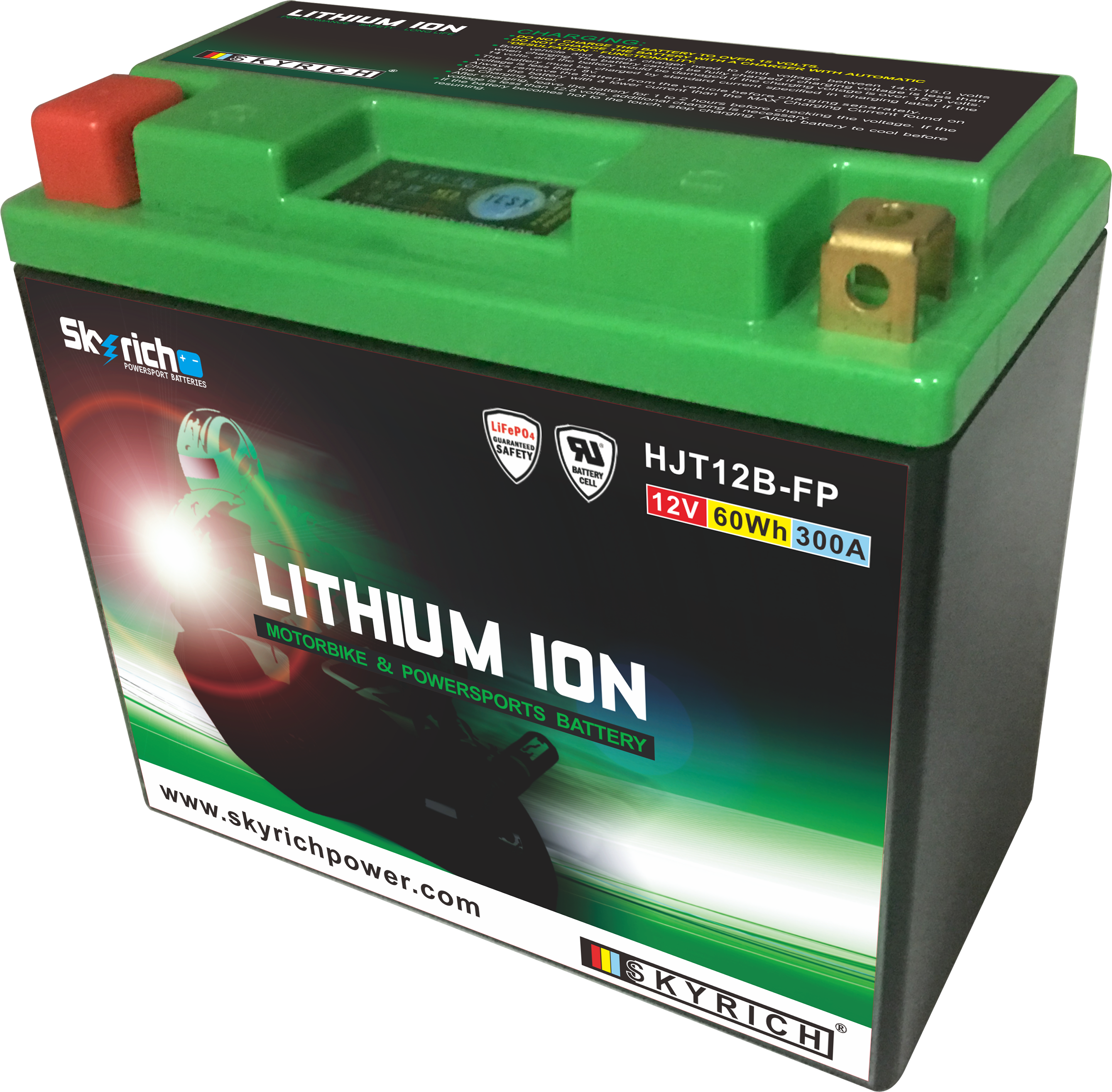 Batterie SKYRICH HJT12B-FP [150x65x130] 12,8V/5AH (10 Std.), 60 Wh, CCA: 300