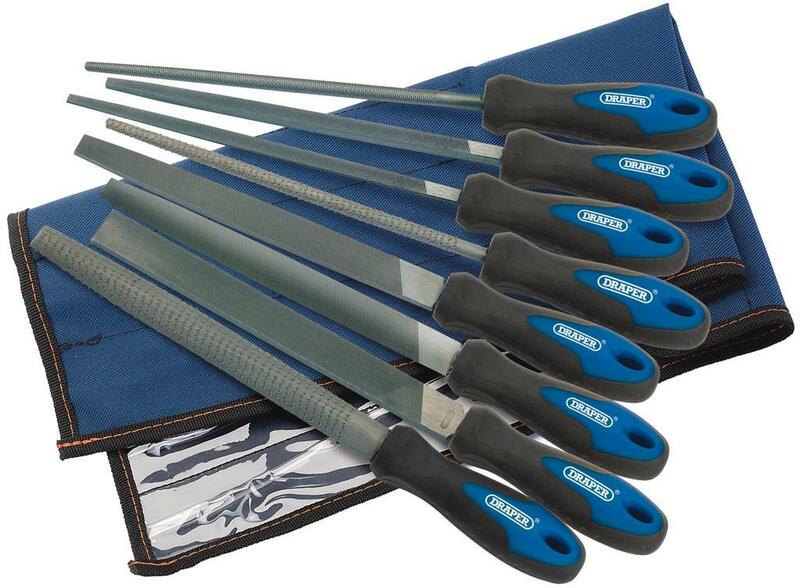 DRAPER Satz aus 6 Feilen und 2 Raspeln 200 mm 8-teilig DRAPER Satz aus 6 Feilen und 2 Raspeln 200 mm 8-teilig