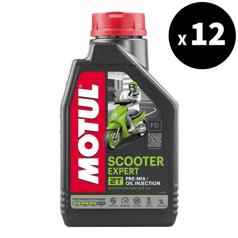 MOTUL Scooter Expert 2T Motor Oil - 1L x12 MOTUL Scooter Expert 2T Motor Oil - 1L x12