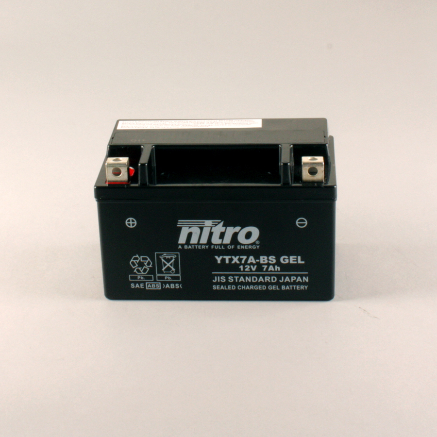 Batterie NITRO NTX7A SLA (WC) Gel 12V/6Ah [150x87x94] CCA=105A
