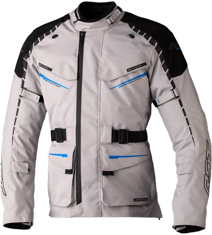 RST Pro Series Commander CE Textil-Jacke - Silber/Blau Größe XL RST Pro Series Commander CE Textil-Jacke - Silber/Blau Größe XL