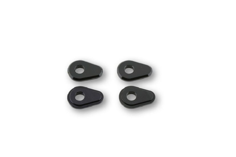 HIGHSIDER smart Alu Montageplatten INDY SPACER passend für Yamaha MT 07/09/10, Set