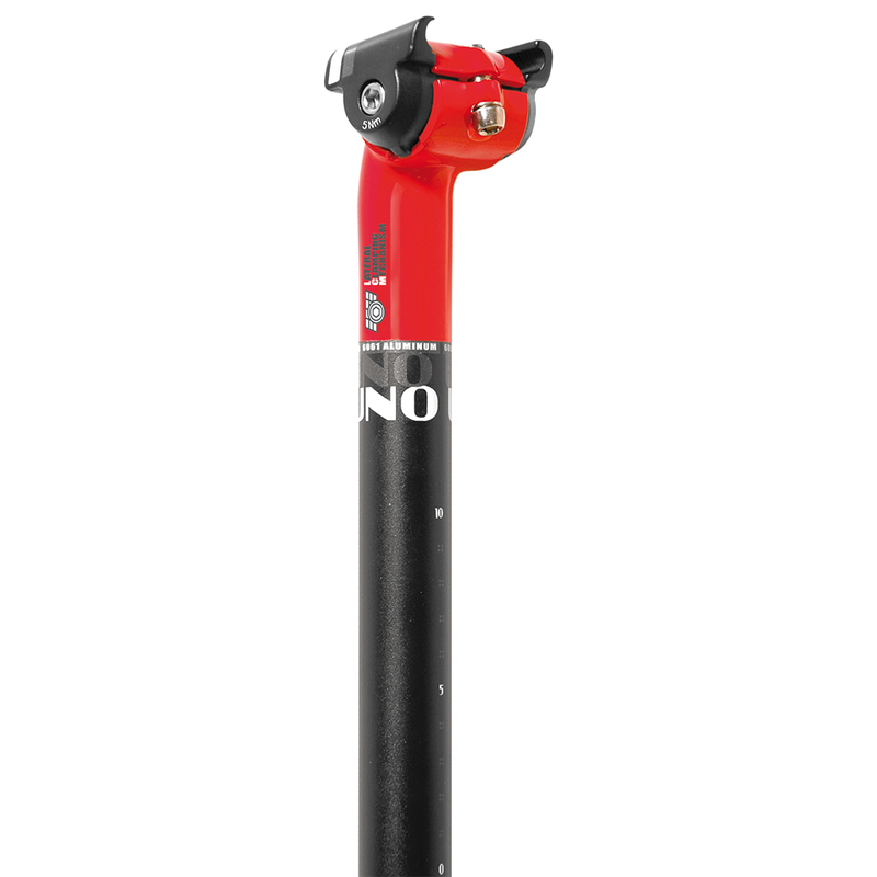 UNO TS 640 Bicycle Seatpost - 350mm Ø31.6 Red/Black UNO TS 640 Bicycle Seatpost - 350mm Ø31.6 Red/Black