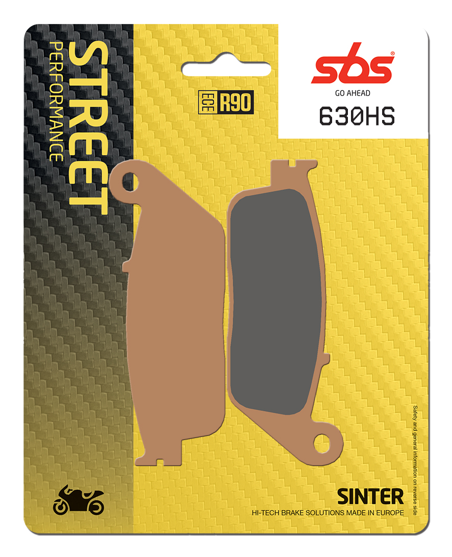 A**Bremsbelag SBS 630HS (Satz pro Scheibe) Street Sinter