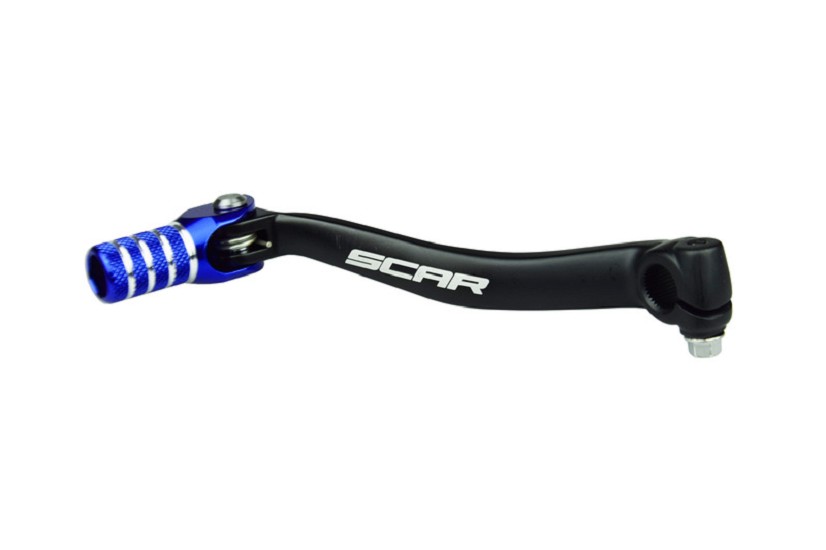 SCAR Schalthebel schwarz matt/Endstück blau