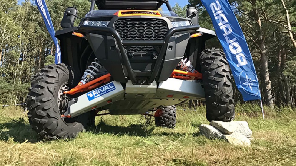 RIVAL Unterfahrschutz Komplett-Kit - Aluminium Polaris RZR 1000 XP/Turbo