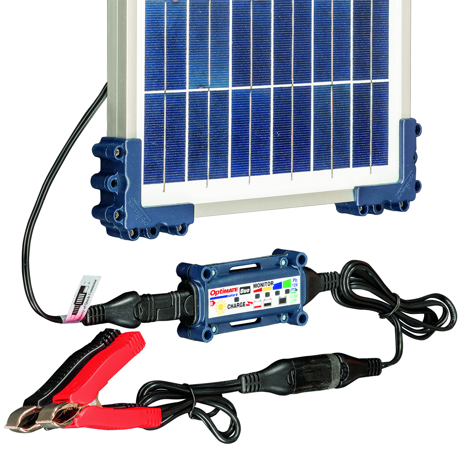 Batterieladegerät Optimate Solar Duo + 10W Solar P SolarImpuls-Ladegerät 12V, 0.83A STD/AGM/Gel